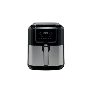 Hisense Air Fryer 6.3Ltrs: H06AFBS1S3 model, digital touch control, 1700W, for healthy oil-free cooking, available at Tael Appliances.