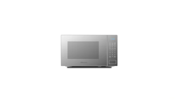 Hisense Microwave Oven 20L: H20MOMS11 model, 700W power, mechanical control, silver finish, perfect for daily heating and defrosting, available at Tael Appliances.