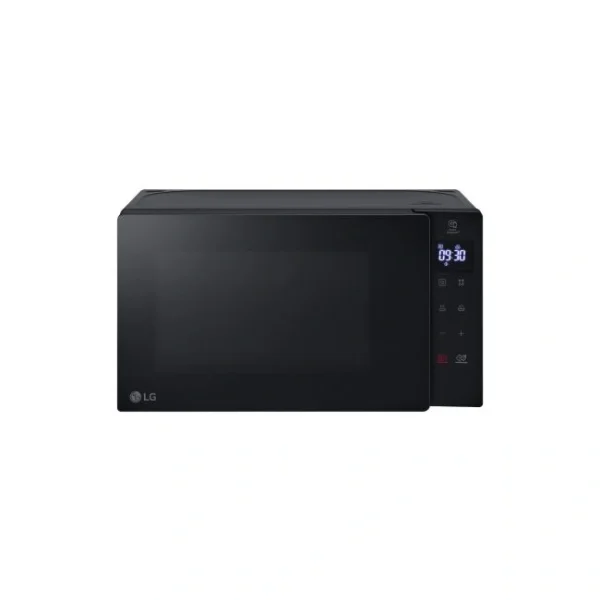 LG Microwave 20 Ltrs silver grey: MS2032GAS model, 700W, i-Wave technology, EasyClean interior, multiple auto cook menus, quick defrost, child lock, available at Tael Appliances.