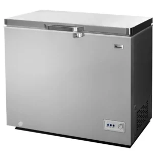 Ramtons Freezer 190 Ltrs chest freezer in grey, model CF/237, offering ample storage for frozen goods, available at Tael Appliances.