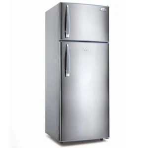 Ramtons Fridge 213Ltrs double door direct cool refrigerator in Titan Silver, model RF/257, providing efficient food storage for your home, available at Tael Appliances.