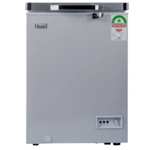 Ramtons Freezer 93 Ltrs chest freezer in grey, model CF/229, compact and efficient for reliable frozen storage, available at Tael Appliances.