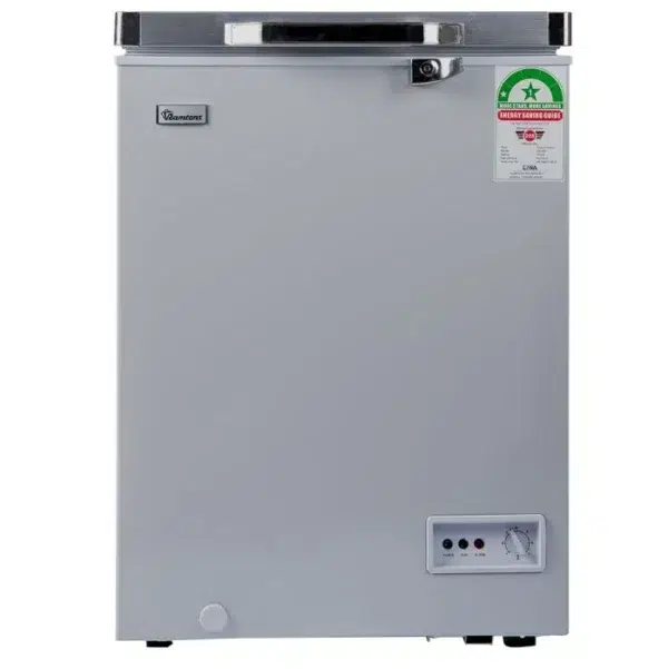 Ramtons Freezer 93 Ltrs chest freezer in grey, model CF/229, compact and efficient for reliable frozen storage, available at Tael Appliances.