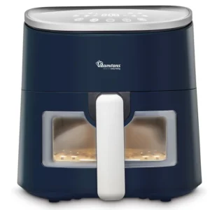 Ramtons Air Fryer 3.5Ltr: Blue, 1500W, manual controls, model RM/681, for healthy oil-free cooking, available at Tael Appliances.