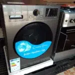 Roch Automatic Washing Machine 10kg silver: RWM-10FL-L(S) model, front load, full automatic, 1200 RPM, A+++ energy class, Turbo Wash system, 10 programs, stainless steel drum, child lock, available at Tael Appliances.