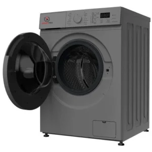 Smart Pro washing machine 8kg front load white: SWM-08FLA model, 8Kg capacity, fully automatic, multiple wash programs, LED display, child lock, available at Tael Appliances.