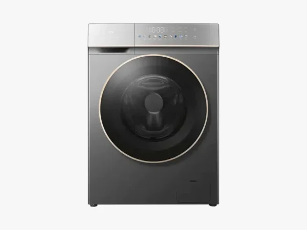 TCL Washing Machine 10kg dark grey: C7110FLG model, front load, DD Inverter Motor, 1200 RPM, Steam Wash, Air Wash, Honeycomb Drum, Stains Removal, Child Lock, 5-star energy rated, available at Tael Appliances.