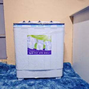 Vision Plus washing machine 10kg: VPWM10TT twin tub, top load, Turbo Dry, rodent protection, ideal for large loads, available at Tael Appliances.