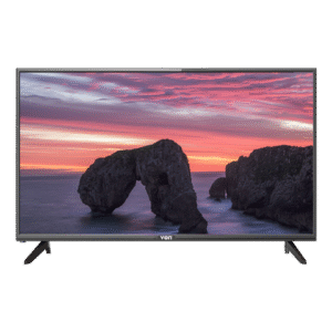 Von 40 inch smart LED TV: VEL40FSVF model, Full HD, running Android OS with preinstalled apps, Bluetooth, and frameless design, available at Tael Appliances.