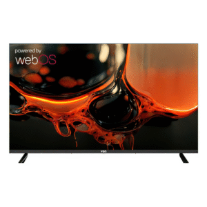 Von 43 inch smart LED TV, model VEL43FSVW, Full HD, with built-in streaming apps, available at Tael Appliances.