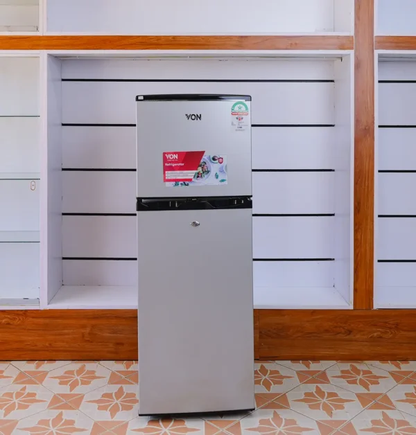 von refrigerator fridge silver energy saving